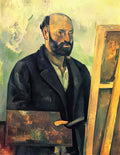 Paul Cezanne self portrait with palette Art A4 Photo Print