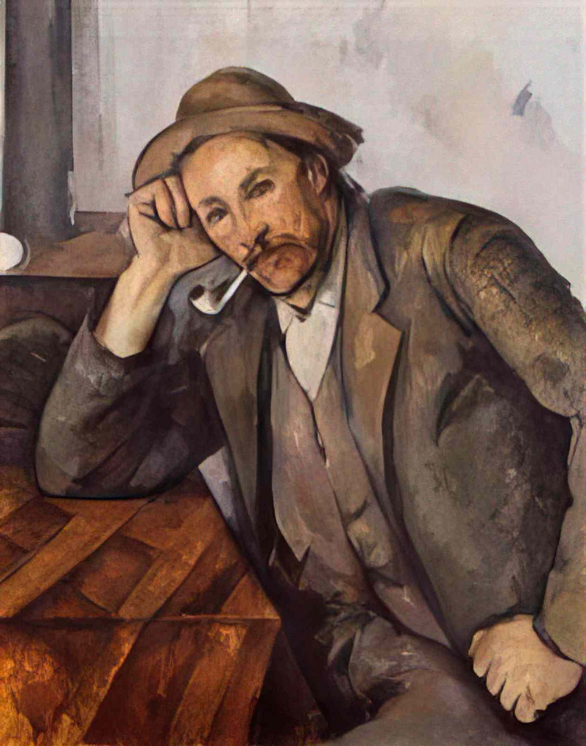 Paul Cezanne smoker 1892 Art A4 Photo Print