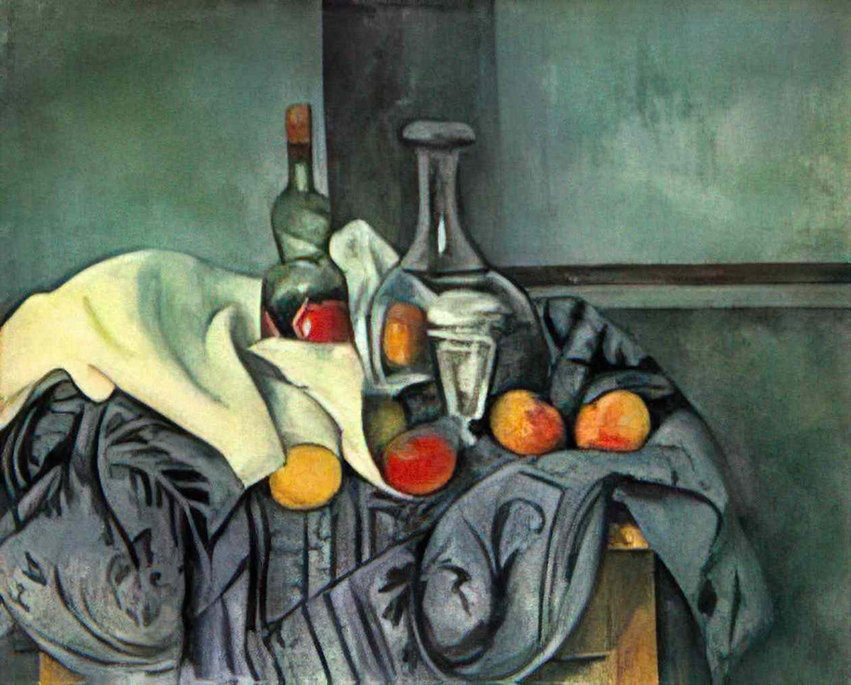 Paul Cezanne still life peppermint bottle 1895 Art A4 Photo Print