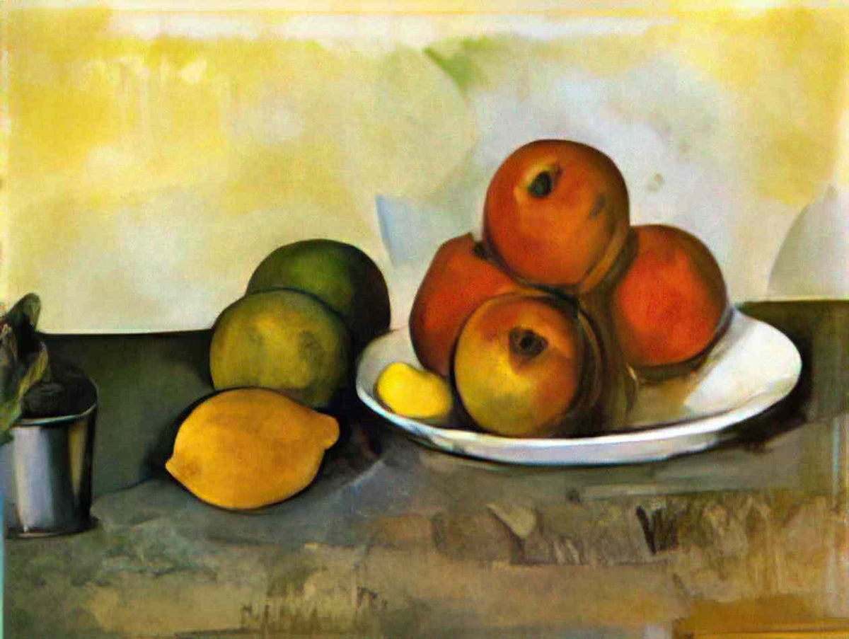 Paul Cezanne still life with apples 1 Art A4 Photo Print