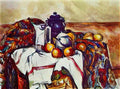 Paul Cezanne still life with blue pot 1900 Art A4 Photo Print