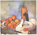 Paul Cezanne still life with bottles and apples Art A4 Photo Print