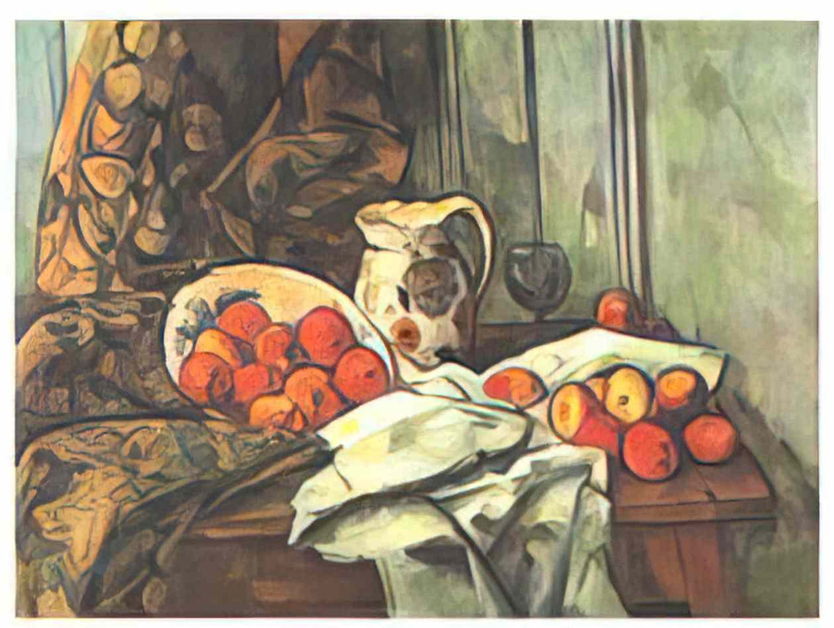 Paul Cezanne still life with jug Art A4 Photo Print