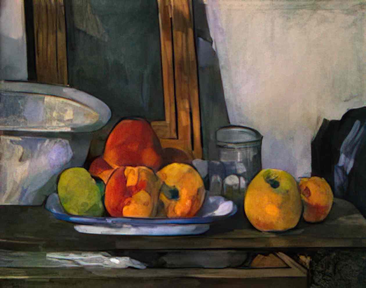Paul Cezanne still life with open drawer 1879 Art A4 Photo Print