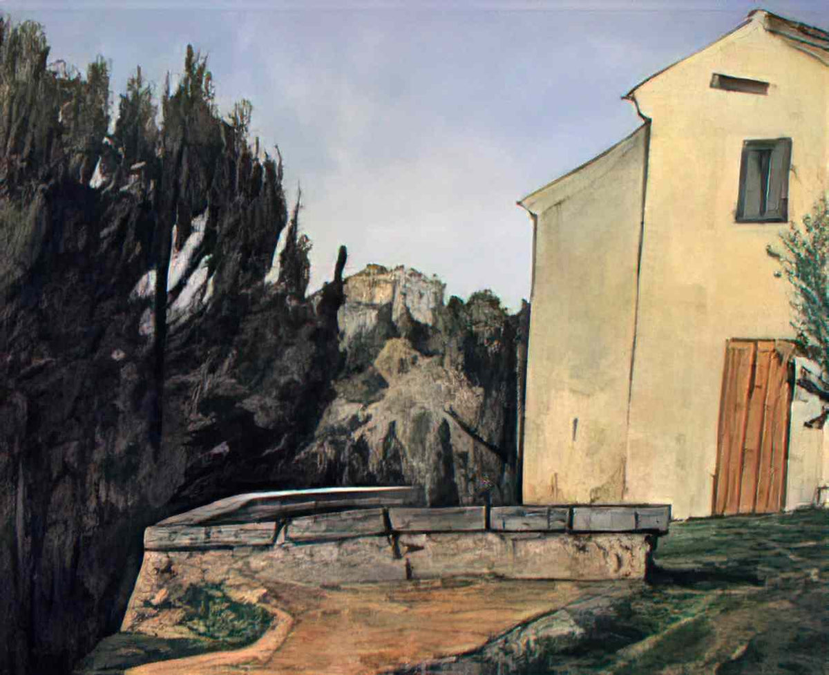 Paul Cezanne the abandoned house 1879 Art A4 Photo Print