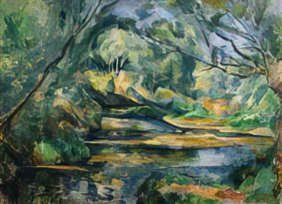 Paul Cezanne the brook 1900 Art A4 Photo Print