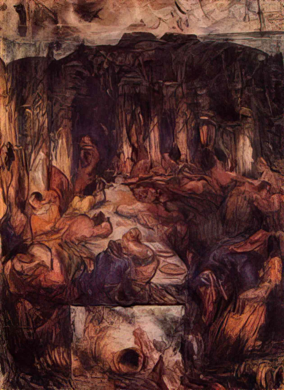 Paul Cezanne the feast 1867 Art A4 Photo Print