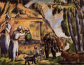 Paul Cezanne the fountain 1872 Art A4 Photo Print