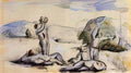 Paul Cezanne the harvesters 1878 Art A4 Photo Print
