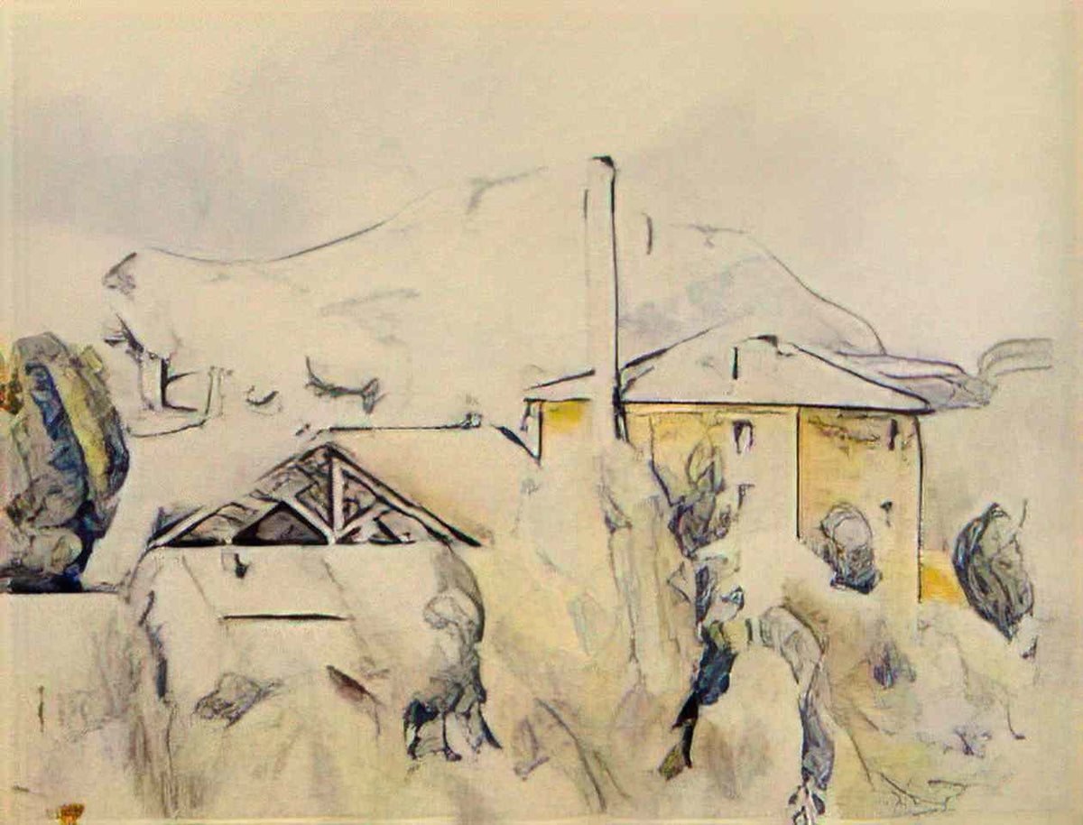 Paul Cezanne the lime kiln Art A4 Photo Print