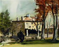 Paul Cezanne the manor house at jas de bouffan 1870 Art A4 Photo Print