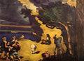 Paul Cezanne the robbers and the donkey Art A4 Photo Print