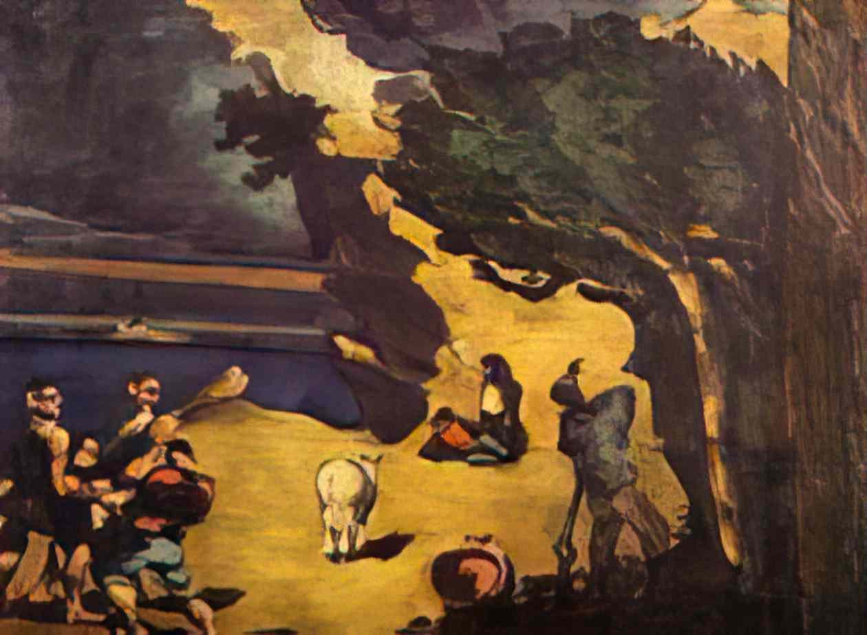Paul Cezanne the robbers and the donkey Art A4 Photo Print
