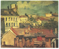 Paul Cezanne the roofs Art A4 Photo Print