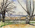 Paul Cezanne the trees of jas de bouffan in spring Art A4 Photo Print
