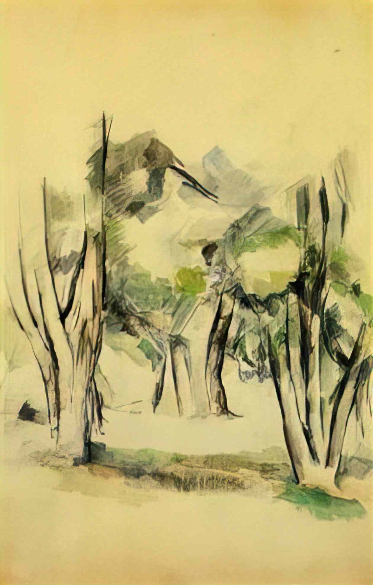 Paul Cezanne trees 1884 Art A4 Photo Print