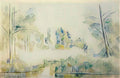 Paul Cezanne trees by the water 1900 Art A4 Photo Print