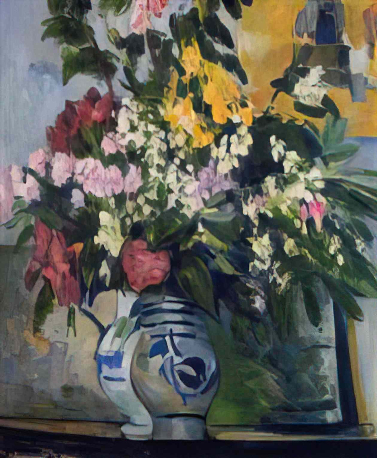 Paul Cezanne two vases of flowers Art A4 Photo Print