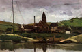 Paul Cezanne view of bonnieres 1866 Art A4 Photo Print