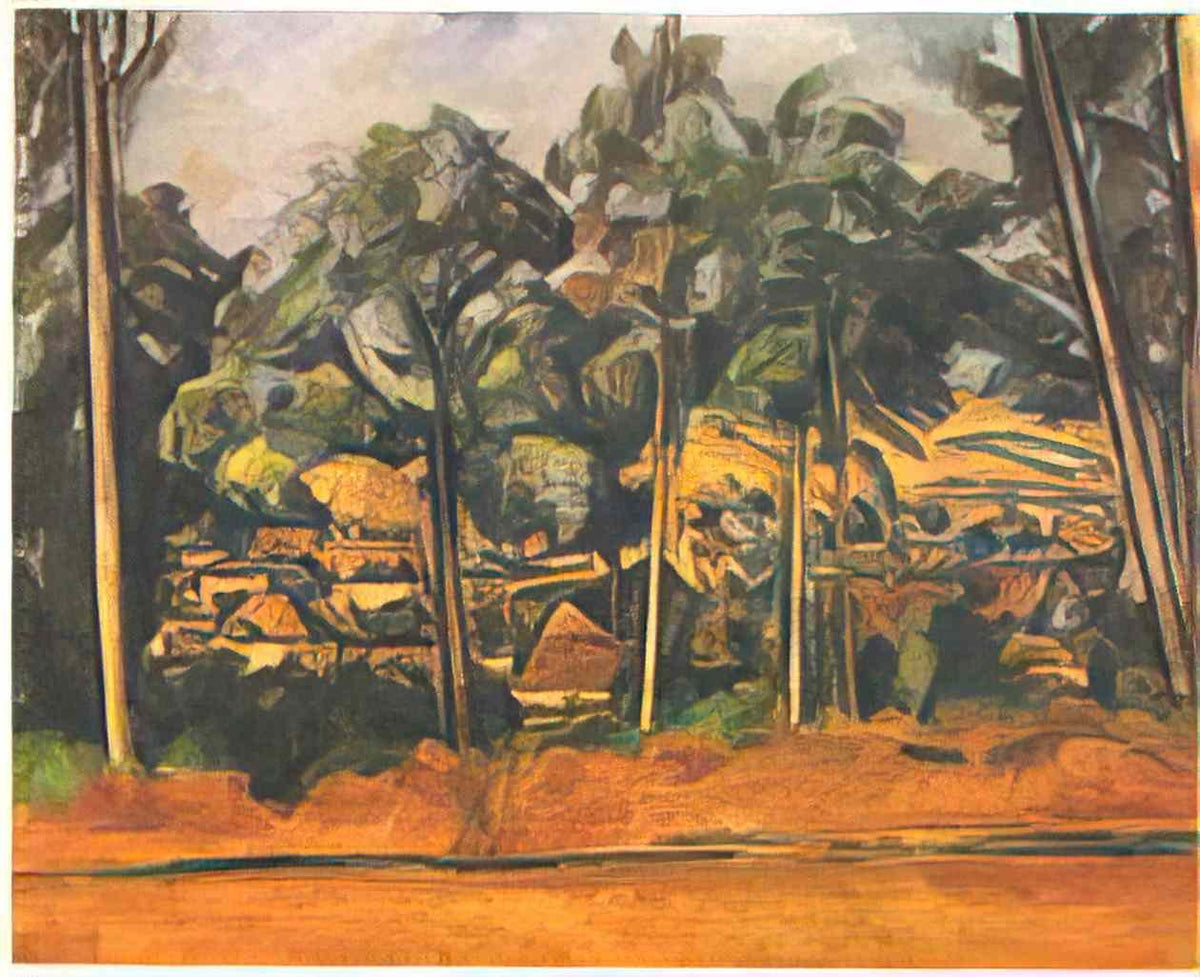 Paul Cezanne village in the provence Art A4 Photo Print