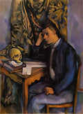 Paul Cezanne young man and skull Art A4 Photo Print