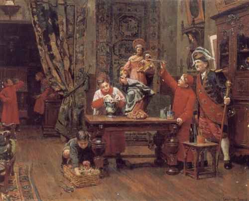 Paul Charles Chocarne Moreau Choirboys in the Sacristy A4 Photo Print