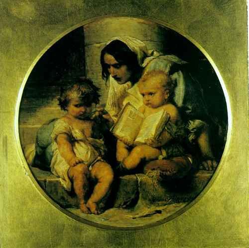 Paul Delaroche A Child Learning To Read 1848 A4 Photo Print
