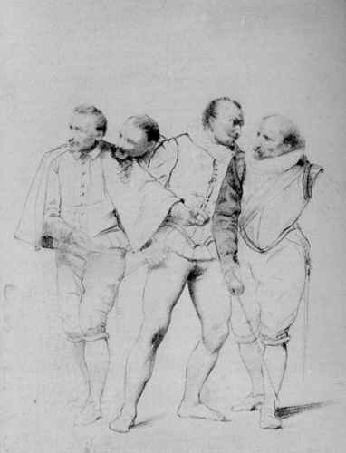 Paul Delaroche Pencil Study1 A4 Photo Print