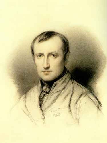 Paul Delaroche Self Portrait 1838 Charcoal A4 Photo Print