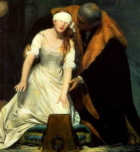 Paul Delaroche The Execution Of Lady Jane Grey 1834 Centre A4 Photo Print