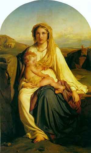 Paul Delaroche Virgin And Child 1844 A4 Photo Print