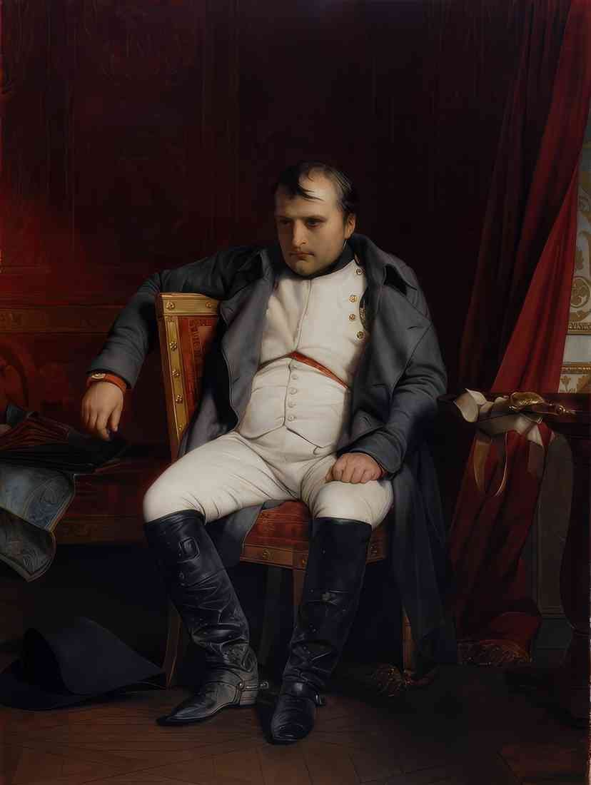 Paul Delaroche napol on bonaparte abdicated in fontainebleau A4 Photo Print