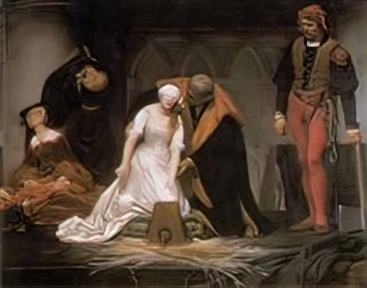 Paul Delaroche the execution of lady jane grey 1833 Art A4 Photo Print