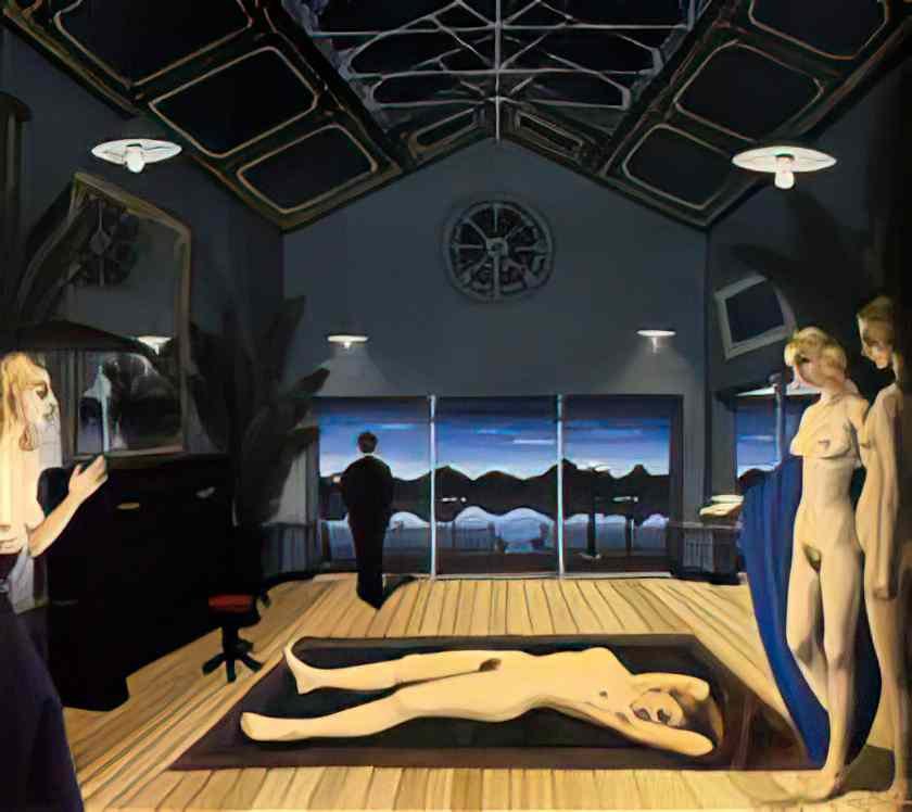 Paul Delvaux abandonment 1964 Art A4 Photo Print