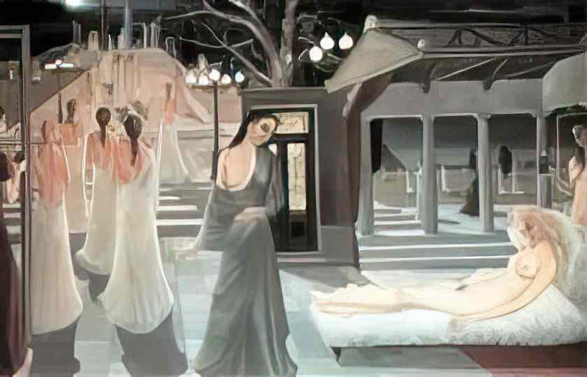 Paul Delvaux acropolis 1966 Art A4 Photo Print