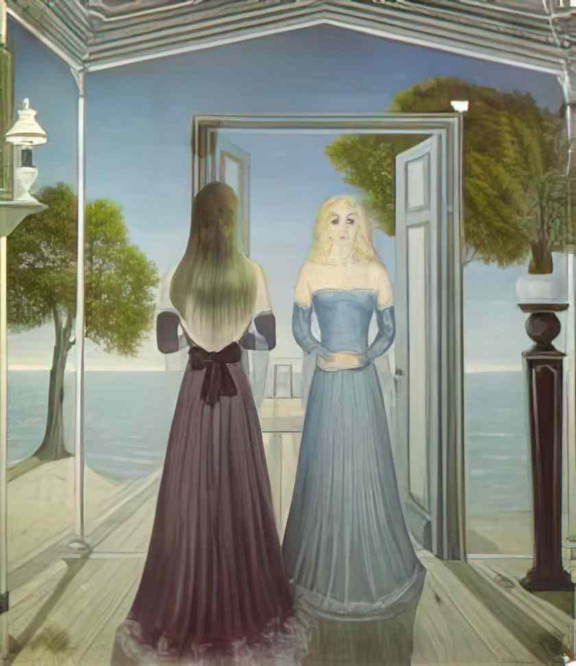 Paul Delvaux at the door Art A4 Photo Print