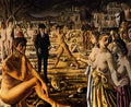 Paul Delvaux city worried 194 Art A4 Photo Print