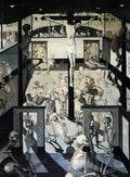 Paul Delvaux crucifixion 1957 Art A4 Photo Print
