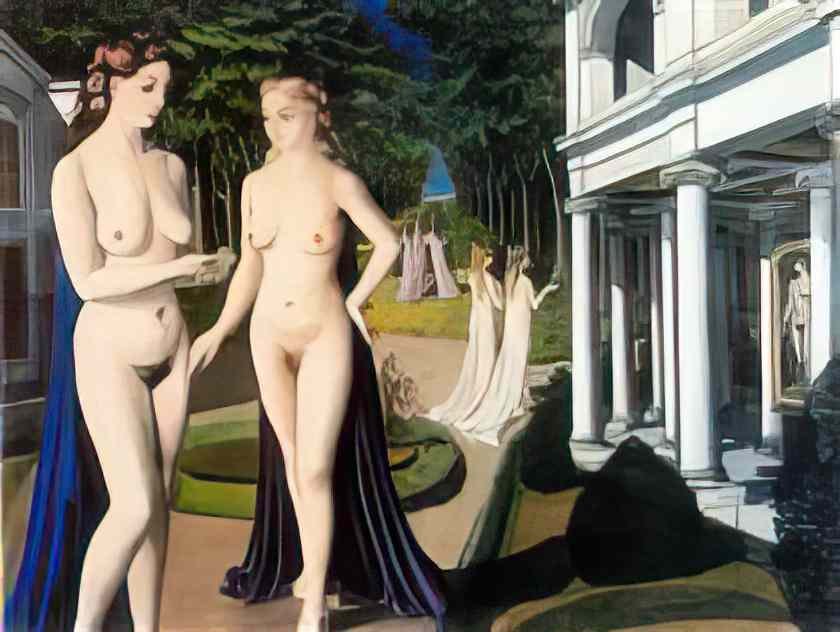 Paul Delvaux enigma 1940 Art A4 Photo Print