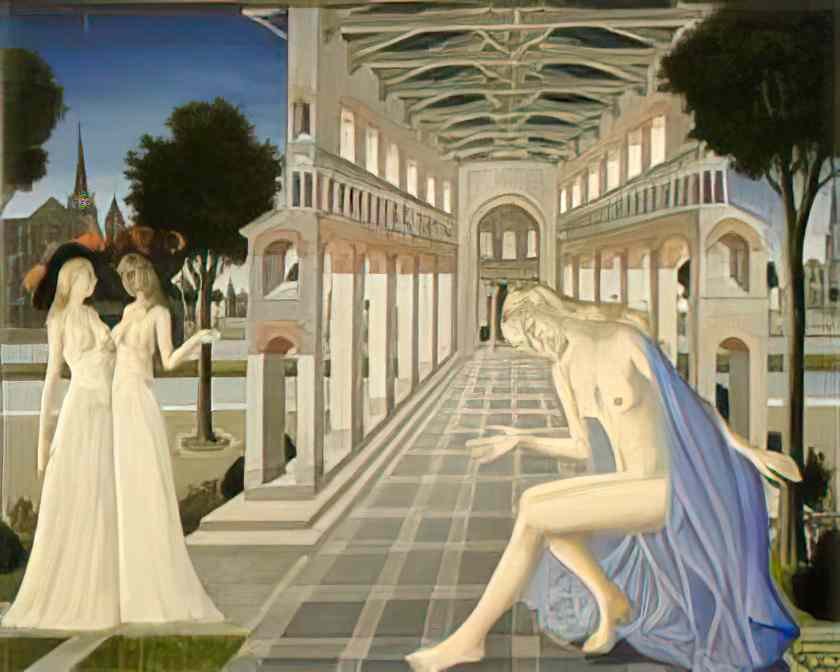 Paul Delvaux gallery Art A4 Photo Print