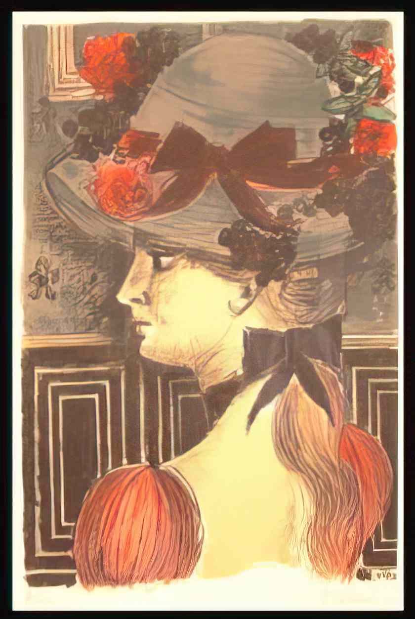 Paul Delvaux hat Art A4 Photo Print