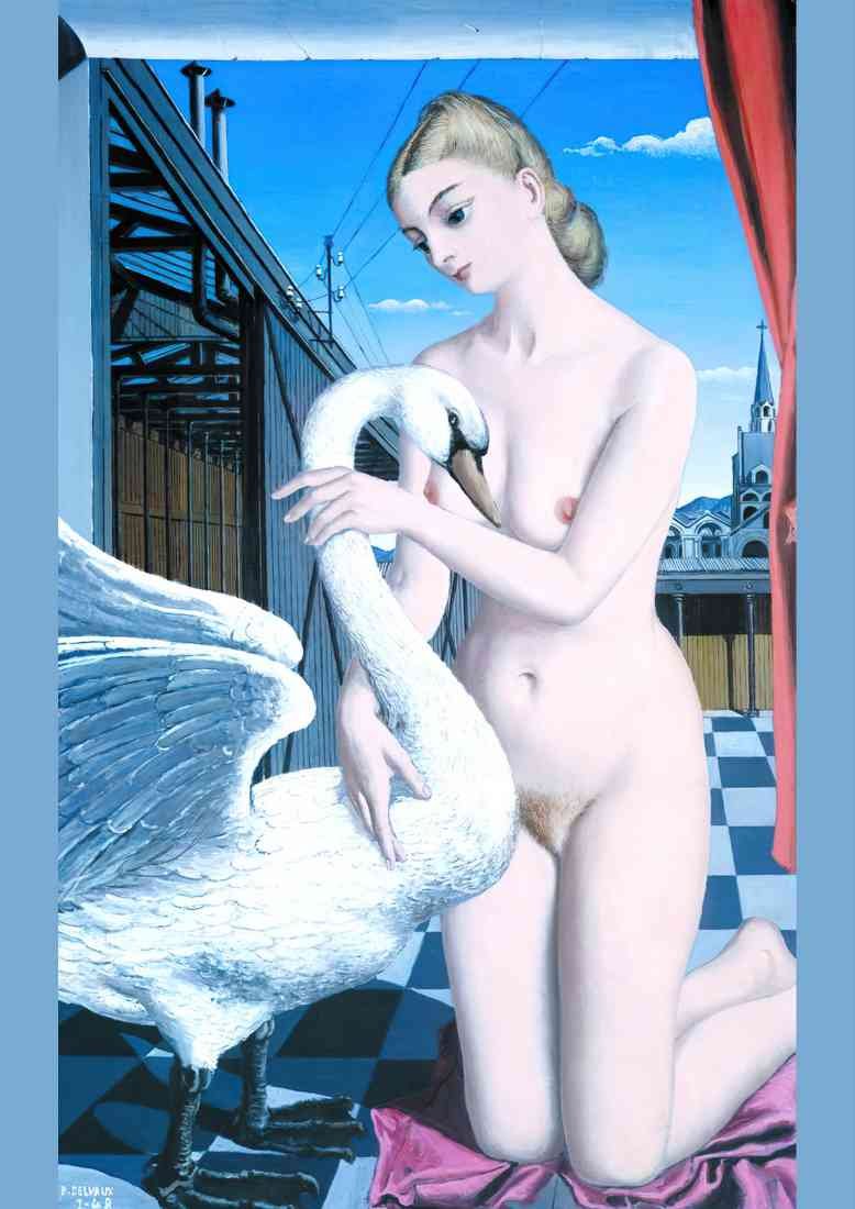 Paul Delvaux leda A4 Photo Print