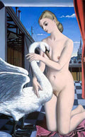 Paul Delvaux leda Art A4 Photo Print