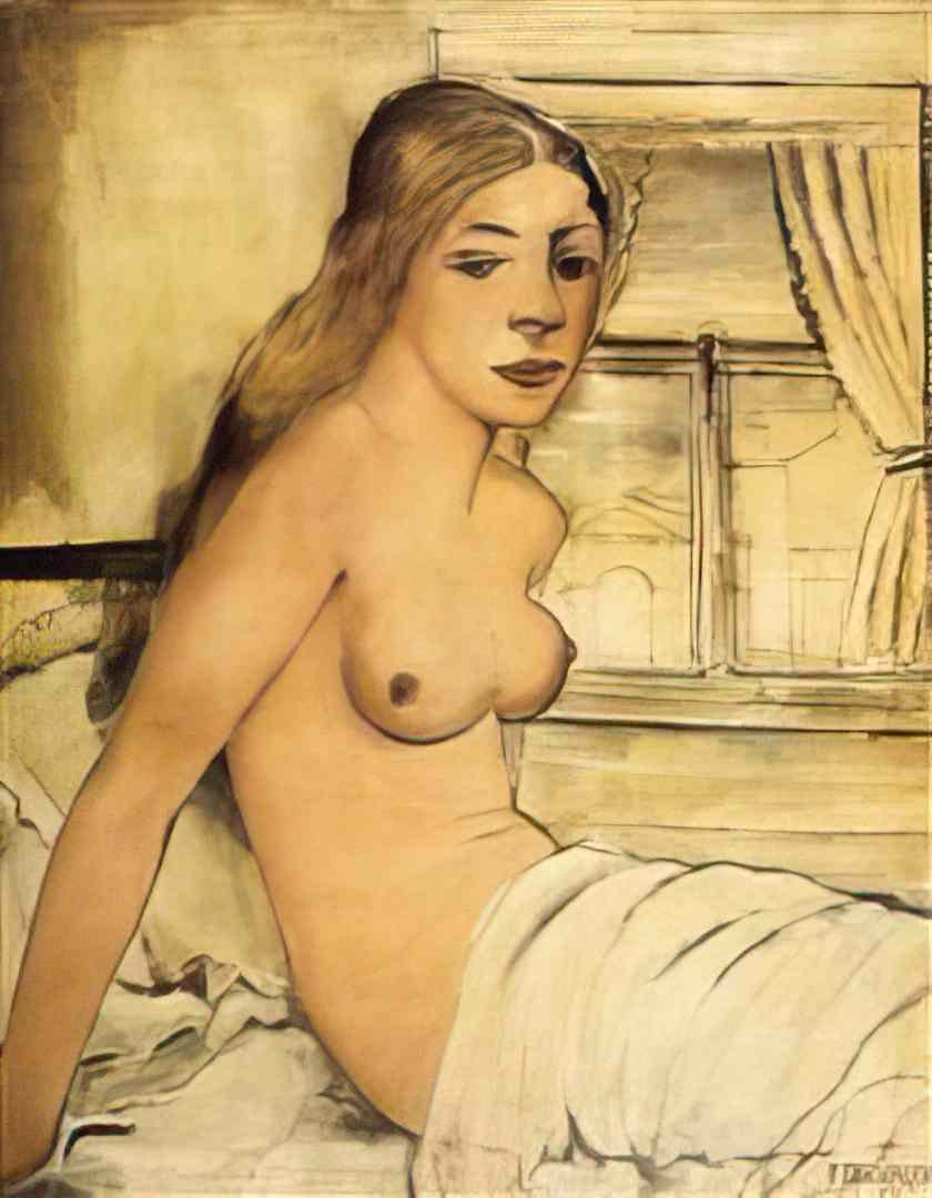 Paul Delvaux naked at dawn 1932 Art A4 Photo Print