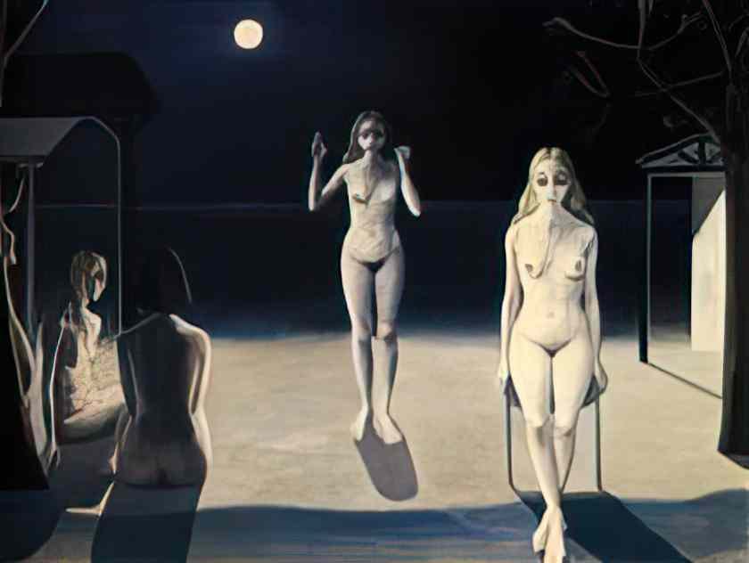 Paul Delvaux night sea 1976 Art A4 Photo Print