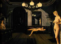 Paul Delvaux night train 1947 Art A4 Photo Print