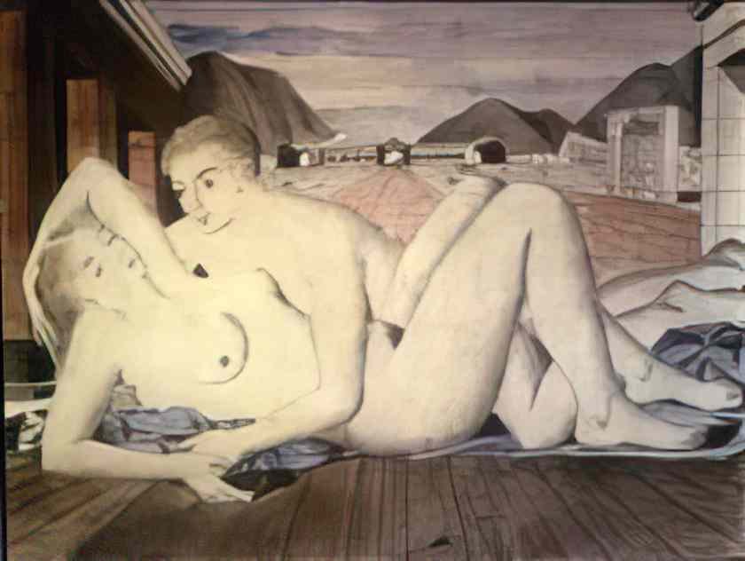 Paul Delvaux nudes 1946 Art A4 Photo Print