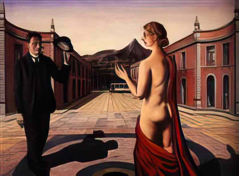 Paul Delvaux salut 1938 Art A4 Photo Print