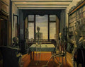 Paul Delvaux skeletons in an office 1944 Art A4 Photo Print