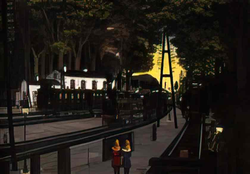 Paul Delvaux station forestiere 1960 Art A4 Photo Print